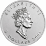 Kanada-5-Dollar-2001-1-Unze-Silber-Maple-Leaf-VS