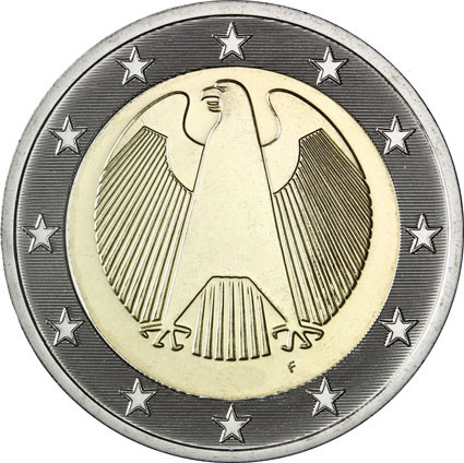 Deutschland 2 Euro 2005 bfr. Mzz.A bis J  Bundesadler
