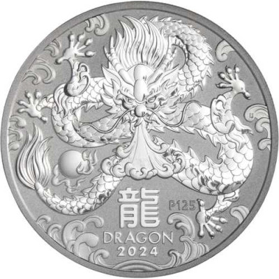 1 Unze Silber 2024 Lunar Drache