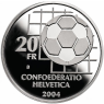 Schweiz-20-Franken-2004-Silber-PP-FIFA-Fussball-RS