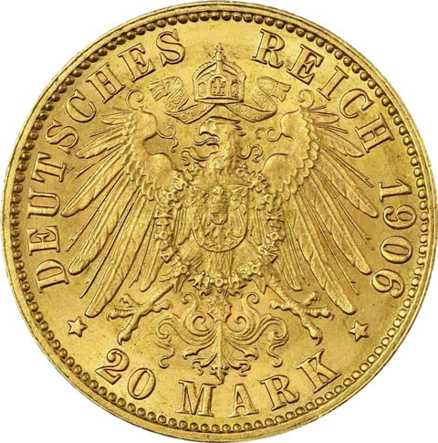 20 Mark Kaiserreich online kaufen Goldmünzen Bremen 