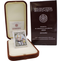 Vatikan-25Euro-2023-AGpp-Manzoni-Etui