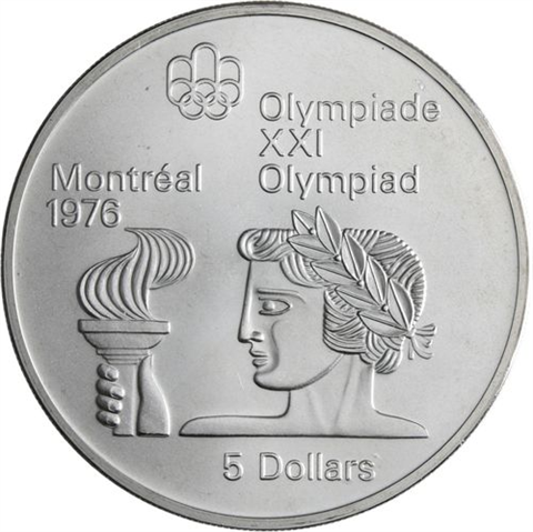 Kanada-14x10+14x5 Dollar-1973-1976-AGstgl-Olymp Montreal 76-Etui