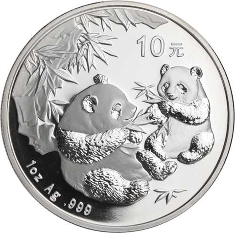 China-10 Yuan-2006-AGstgl-Panda-RS