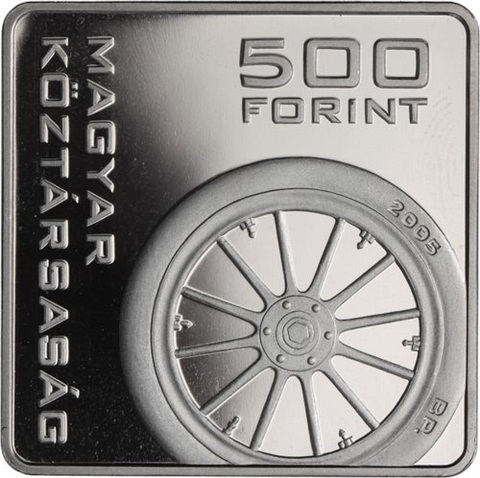 Ungarn-500 Forint-2005-PP-Postauto-RS