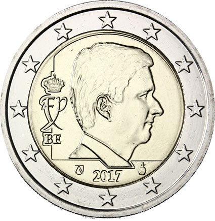 Belgien 2 Euro Kursmünze 2017 König Philippe  