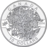 Kanada-10Dollar-2014-AG-Ahornbaum-VS
