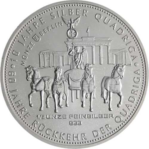 Deutschland-1+0,5+1-4 Unze-2017+2018-AGstgl-Quadriga-Etui