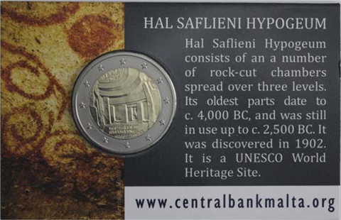 Malta-2-Euro-2022-stgl-Hypogäum-von-Hal-Saflieni-Coincard-RS