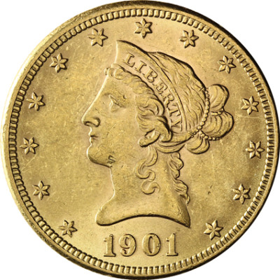 USA 10 Dollar 1866-1907 Liberty-Kopf Gold