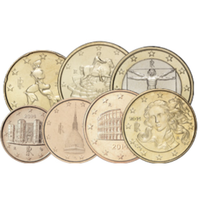 Italien-1,88Euro-2014-1-cent-1-euro-kleinmuenzensatz-RS