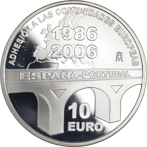 Portugal 10 Euro 2006 PP 20 Jahre Beitritt zur EU I