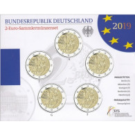 2 Euro-Gedenkmünzen 2019 Deutschland Fall der Mauer im Folder bestellen Ankauf von Münzen