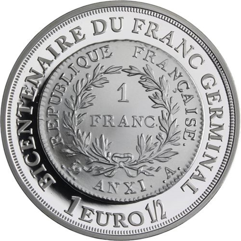 Frankreich-1,5Euro-2003-AGpp-Germinal-Etui