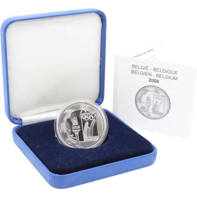 Belgien-10Euro-2008-OlympischeSpiele-Etui-RS