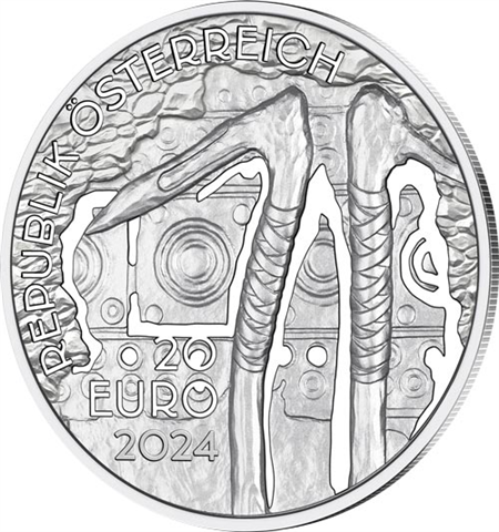 Österreich-20Euro-2024-Bergbau-RS