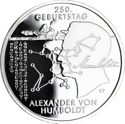 Gedenkmünzen 20 Euro Silber 2019 Humboldt Folder