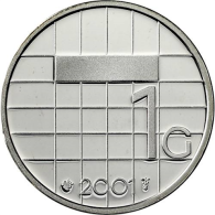 Niederlande 1G 2001 PP Silber Gulden II