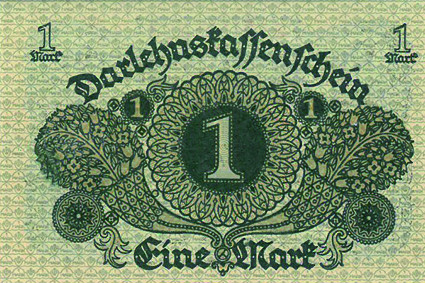1 Mark Darlehnskassenschein Banknote 