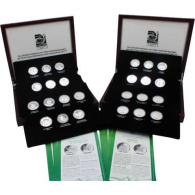 Deutschland-24xmedaille1x10 euro-2010-2011-PP-Frauen WM-Etuis