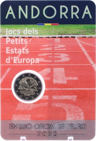 Andorra-2x2 Euro-2025-Stgl-Staaten Bartgeier-Set-Coincards