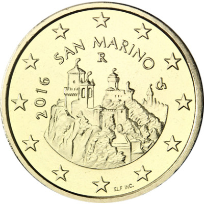 San Marino 50 Cent 2016 bfr. Festungstürme Monte Titano