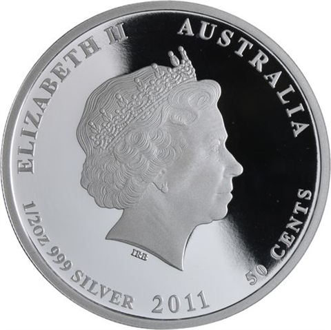 Australien-5x50Cent-2010-2011-AGpp-BushBabies-Farbe-Set