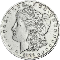 USA-1-Morgan-Dollar-1891-I