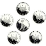 Deutschland 10 DM Silber 1997 PP 100 Jahre Erfindung des Dieselmotor Mzz. A bis J I