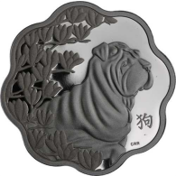Kanada-15 Dollar-2018-AGpp-Lunar Lotus-Jahr des Hundes-RS
