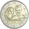 Luxemburg-2-Euro-2021-Hochzeitstag-von-Henri-Mzz-Bruecke-in-Karte-I
