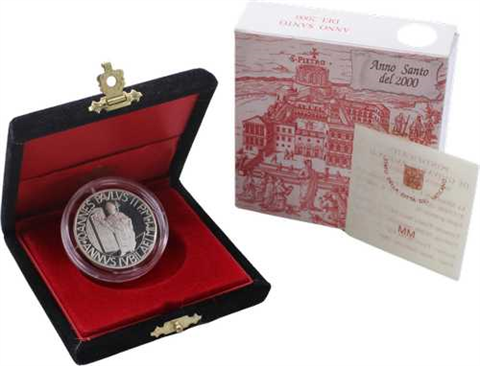 Vatikan-2000 Lire-2000-PP-Fondo Specchio Heilige Tür-Etui