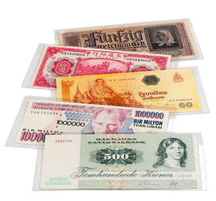 Zubehör für Banknoten 341222 -  Schutzhülle Basic 210