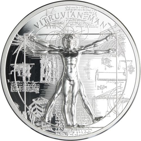 Cook Islands-5 Dollar-2021-AGpp-X-Ray Vitruvian Man-RS