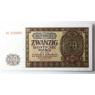 DDR 20 Mark Banknote 1948 – Rosenberg 344 – kassenfrisch-RS