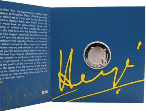 Belgien-10 Euro-2004-AGpp-Tintin Tim und Struppi-Folder I