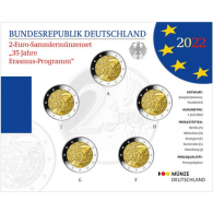 Deutschland-5x2Euro-2022-stgl-Erasmus-Programm-Folder
