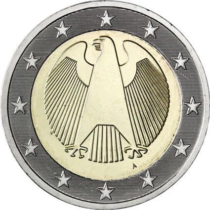 Deutschland 2 Euro 2005 bfr. Mzz.A bis J  Bundesadler