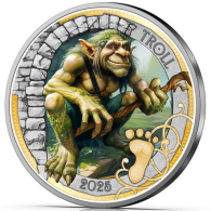 Österreich-3Euro-2025-Fabelwesen-Troll-RS