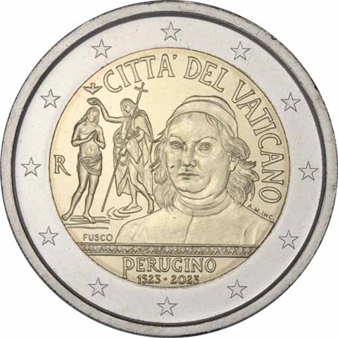 Vatikan-2Euro-2023-Stgl-Perugino-RS