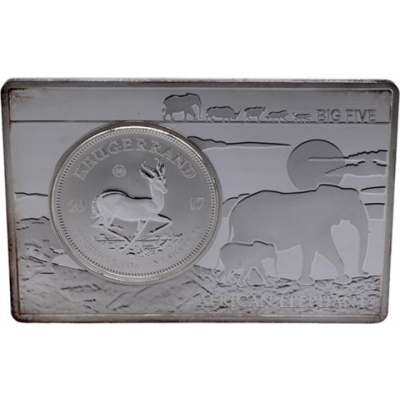 Südafrika-1Unze-Krügerrand in Barren-1967-2017-AGpp-RS
