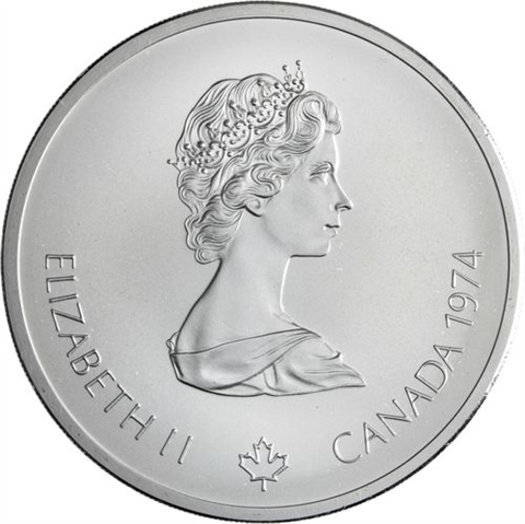 Kanada-14x10+14x5 Dollar-1973-1976-AGstgl-Olymp Montreal 76-Etui