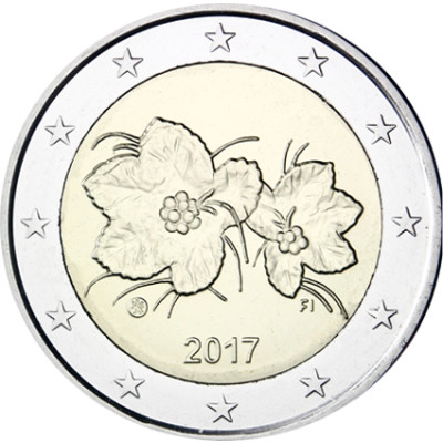 Finnland Kursmuenze 2 Euro Moltebeere 2017