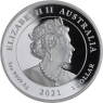 Australien-1 Dollar-2021-AGpp-Quokka-Farbe-VS