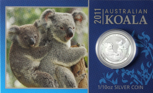  Silber Koala Serie Australien 2011 in Coin Card 