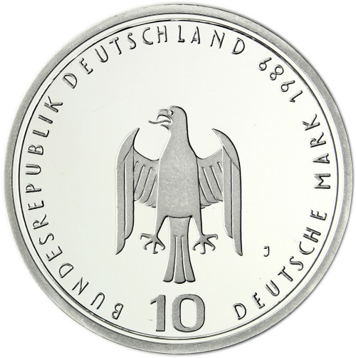 Deutschland 10 DM Silber 1989 Stgl. 800 Jahre Hafen und Hamburg