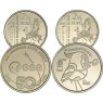 Belgien-2-x-2,5-Euro-2025---Street-Art-Bue-&-50-Jahre-ESA---Messingmünzen