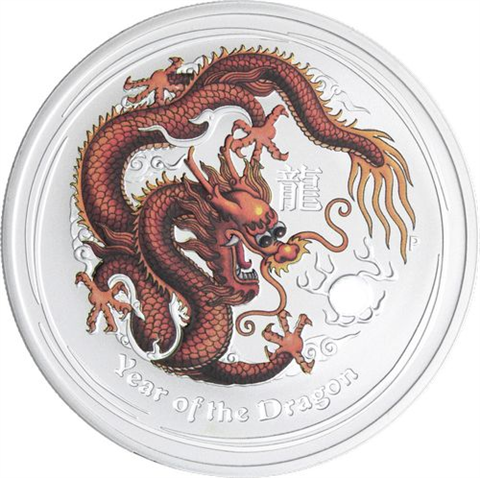 Australien-12x1 Dollar-2012-AGstgl-Drache-VS