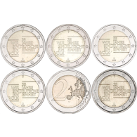 Deutschland-5-x-2Euro-2025-bfr-Deutsche-Einheit-A-D-F-G-J-rsvs