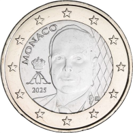 Monaco-1 Euro-2025-bfr-Kursmünze-RS